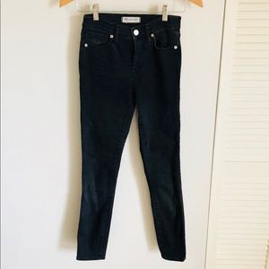 Madewell 9” high rise black skinny jeans